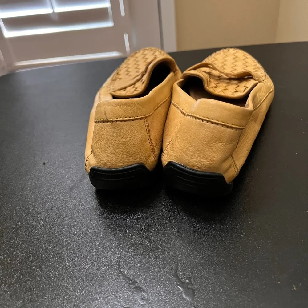 Robert Zur Petra Leather Driving Loafers yellow size 10